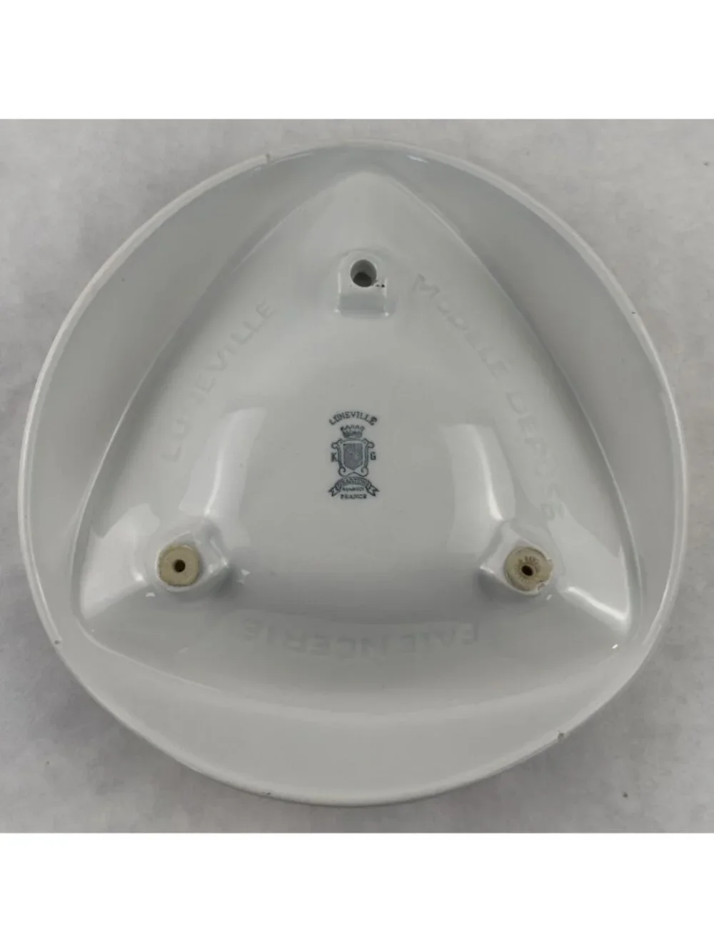 Vintage Tuborg Beer Advertising Ashtray Lunéville France Porcelain Red Barware
